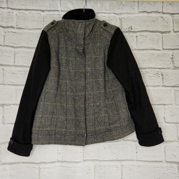 Prana Caprise Jacket Women's Gray Zip/ Button Front Convertible Size L - Picture 1 of 13